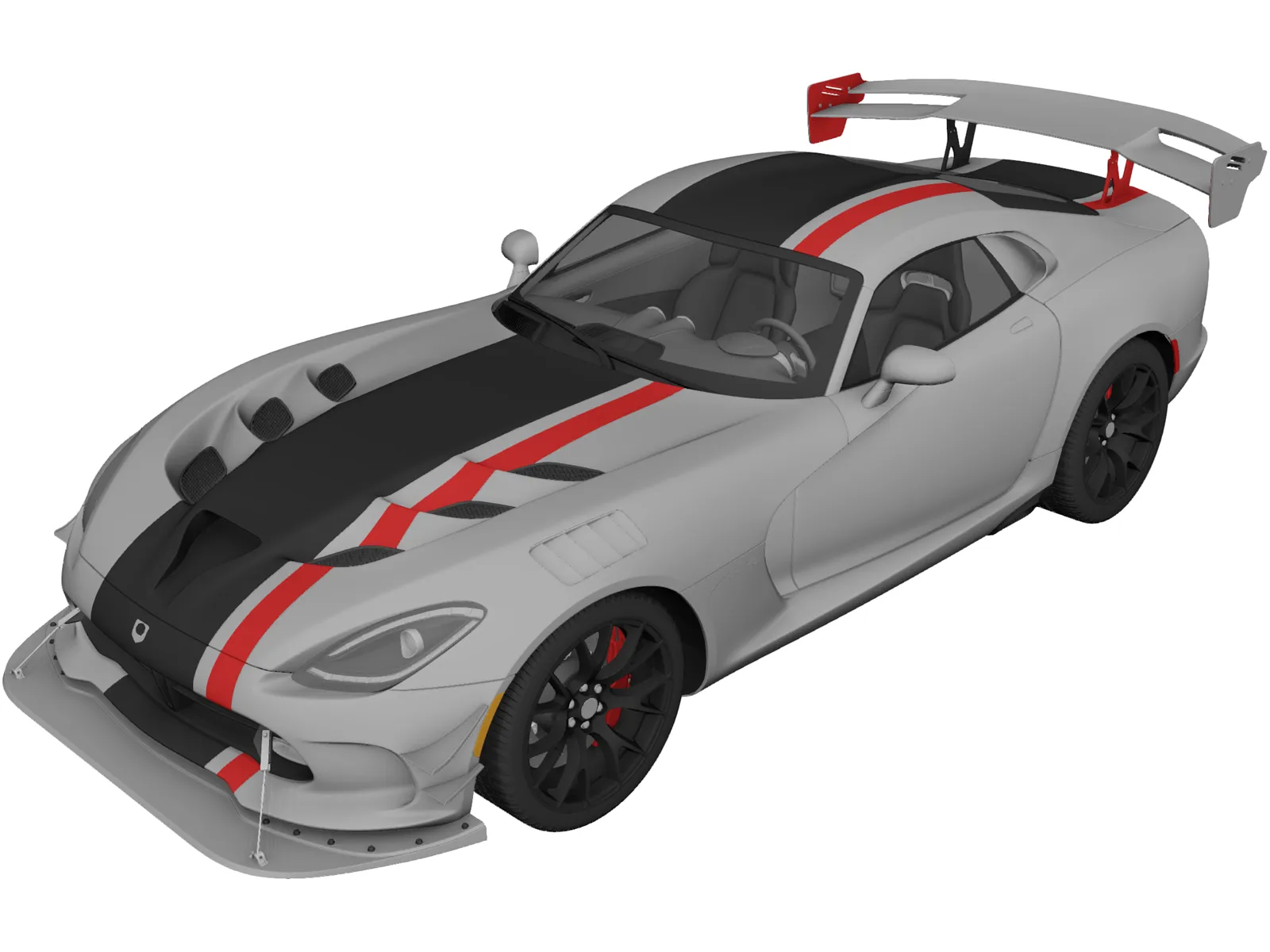 Dodge Viper ACR (2016) 3D Model main preview