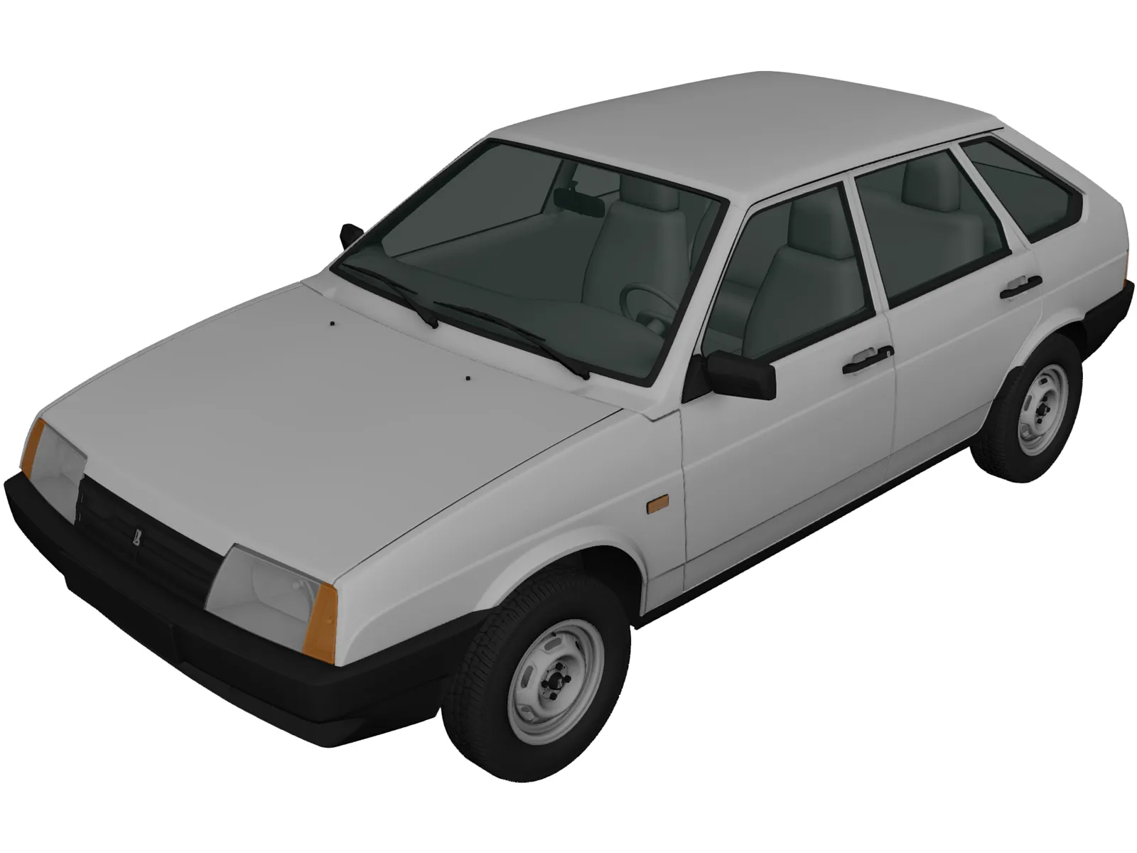 VAZ-2109 Lada (1987) 3D Model main preview