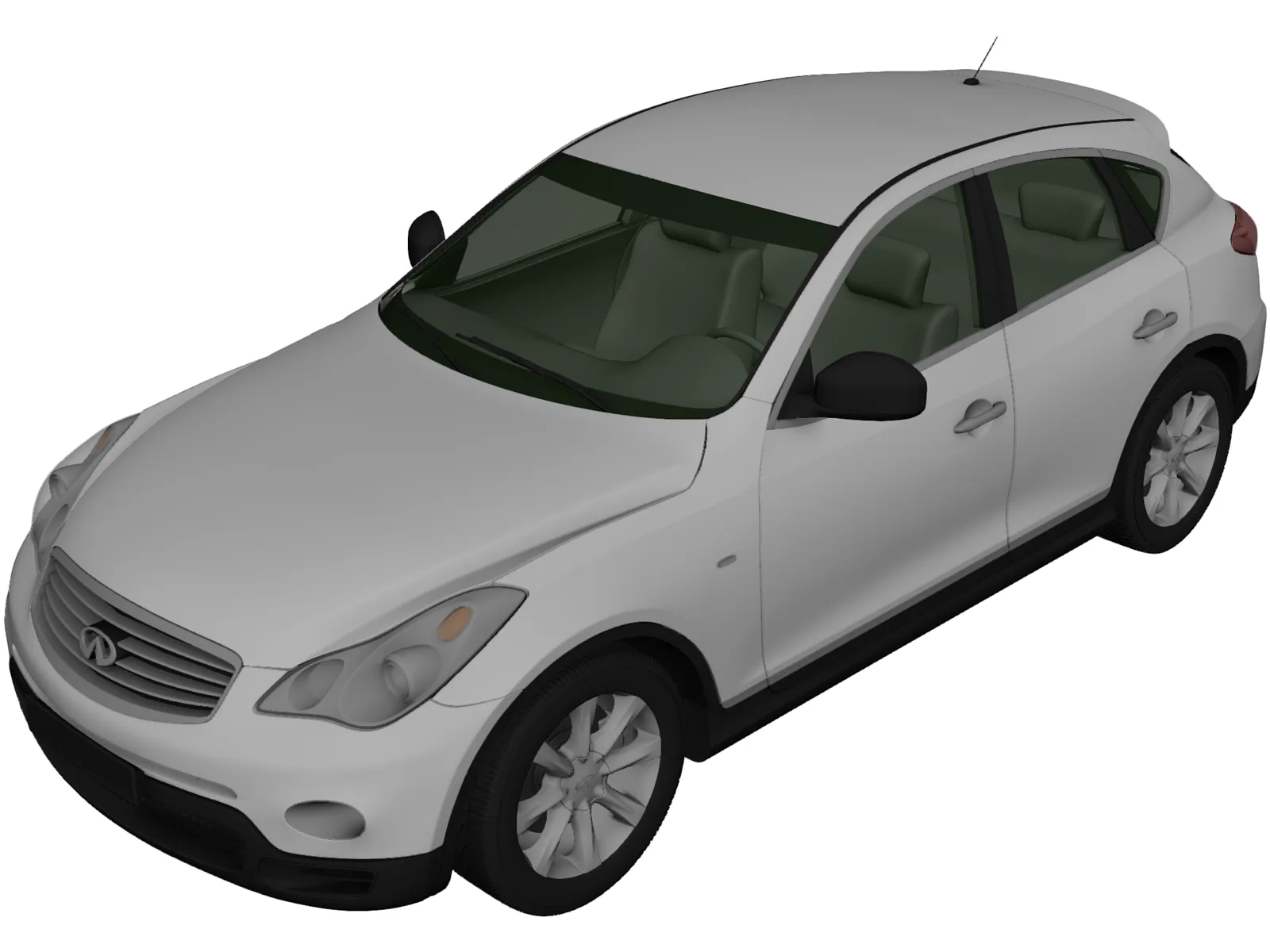 Infiniti EX 30d (2009) 3D Model main preview