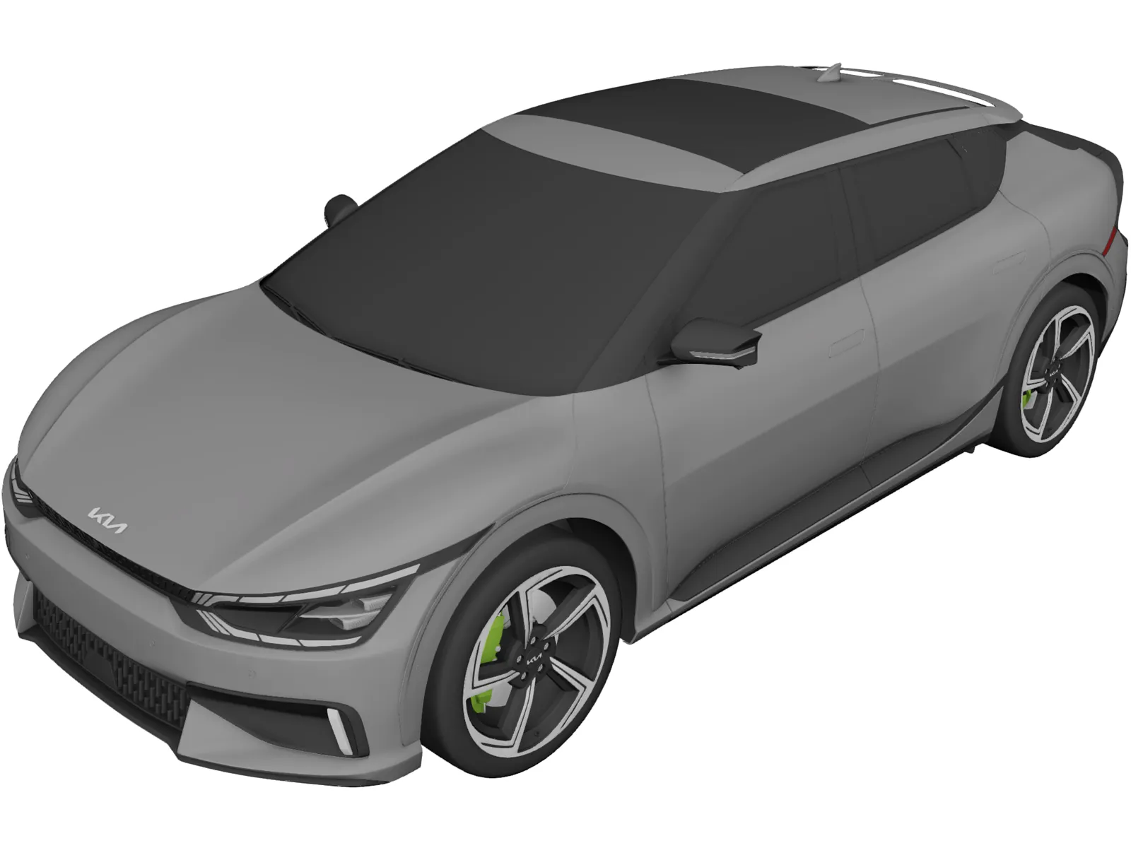 Kia EV6 GT (2022) 3D Model main preview