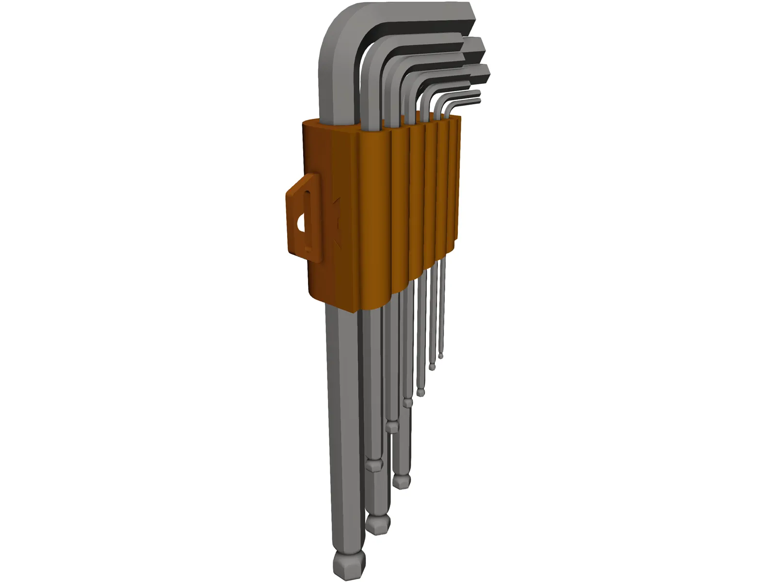 Allen Key Set 3D Model main preview