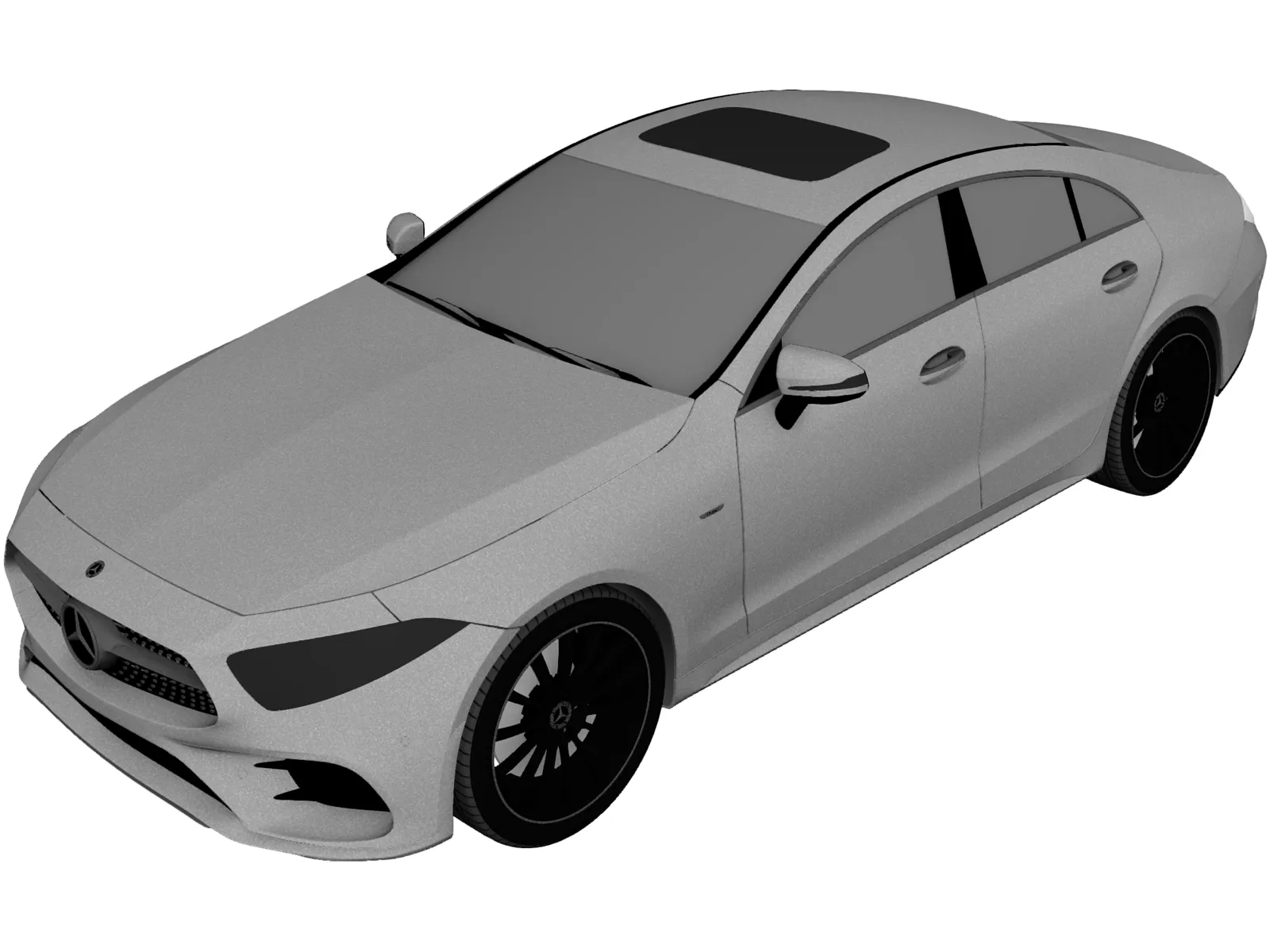 Mercedes-Benz CLS AMG (2018) 3D Model main preview