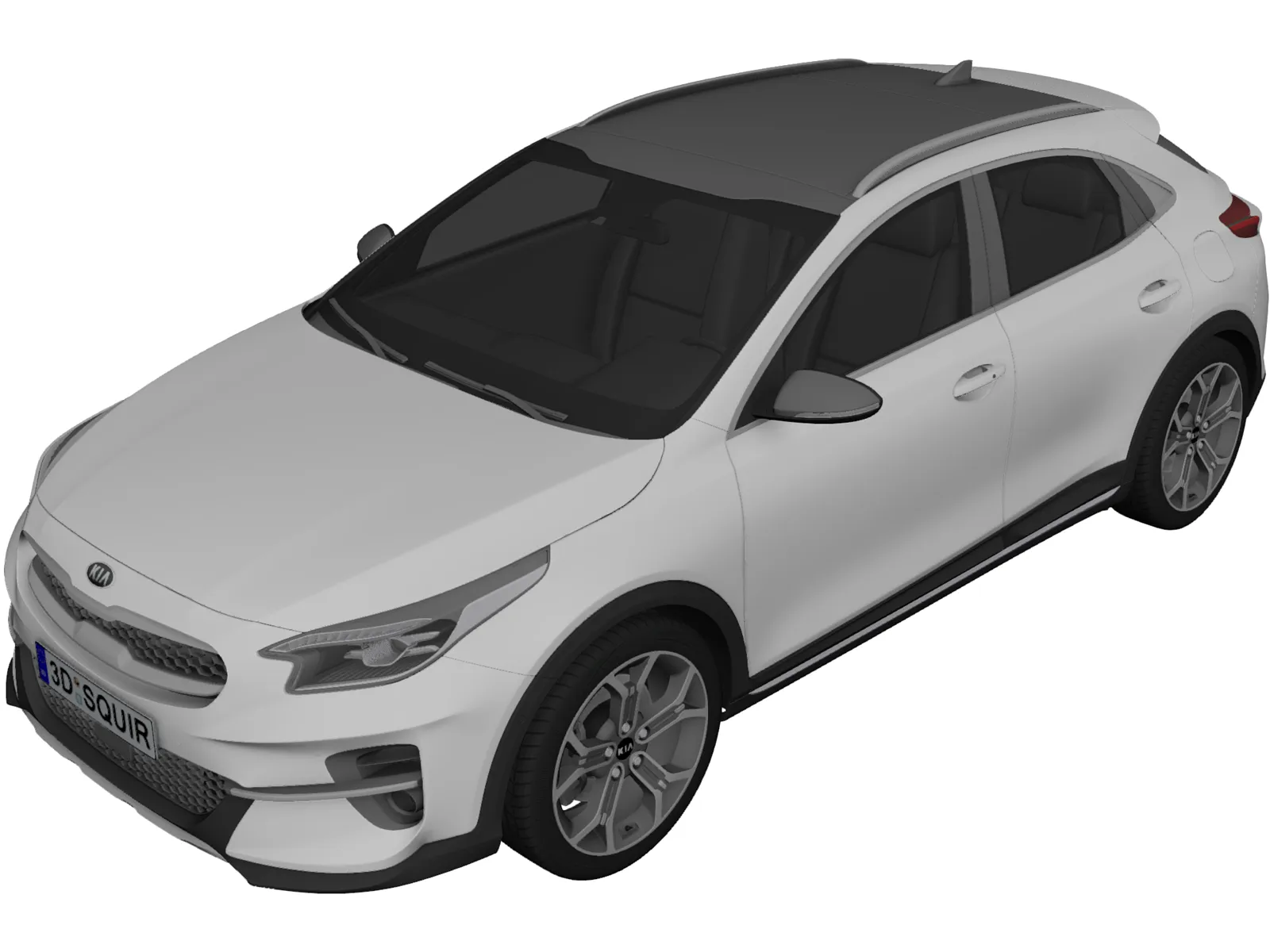Kia X-Ceed (2022) 3D Model main preview