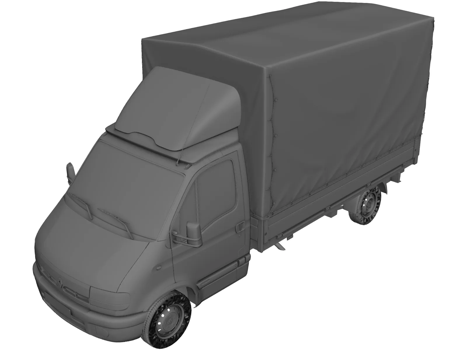 Renault Master Pickup (1997) 3D Model main preview