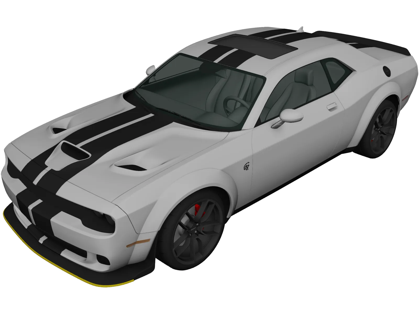 Dodge Challenger SRT Hellcat (2018) 3D Model main preview