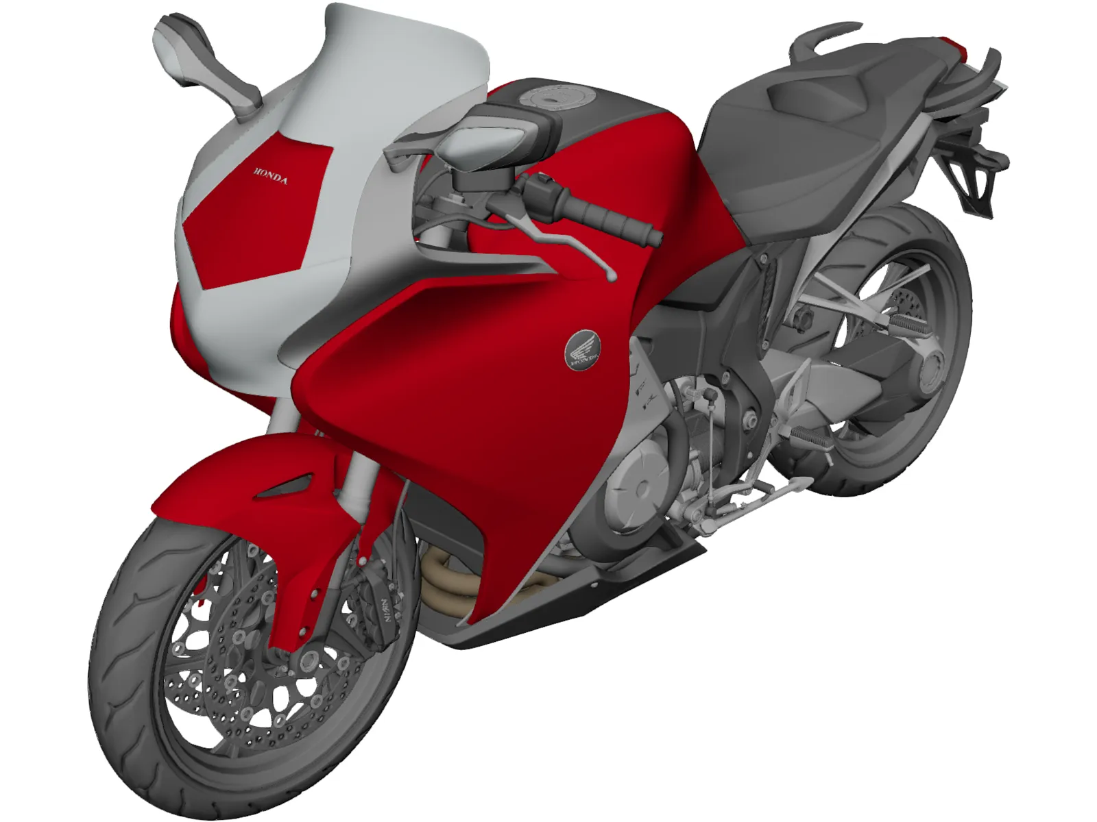 Honda VFR1200F (2015) 3D Model main preview