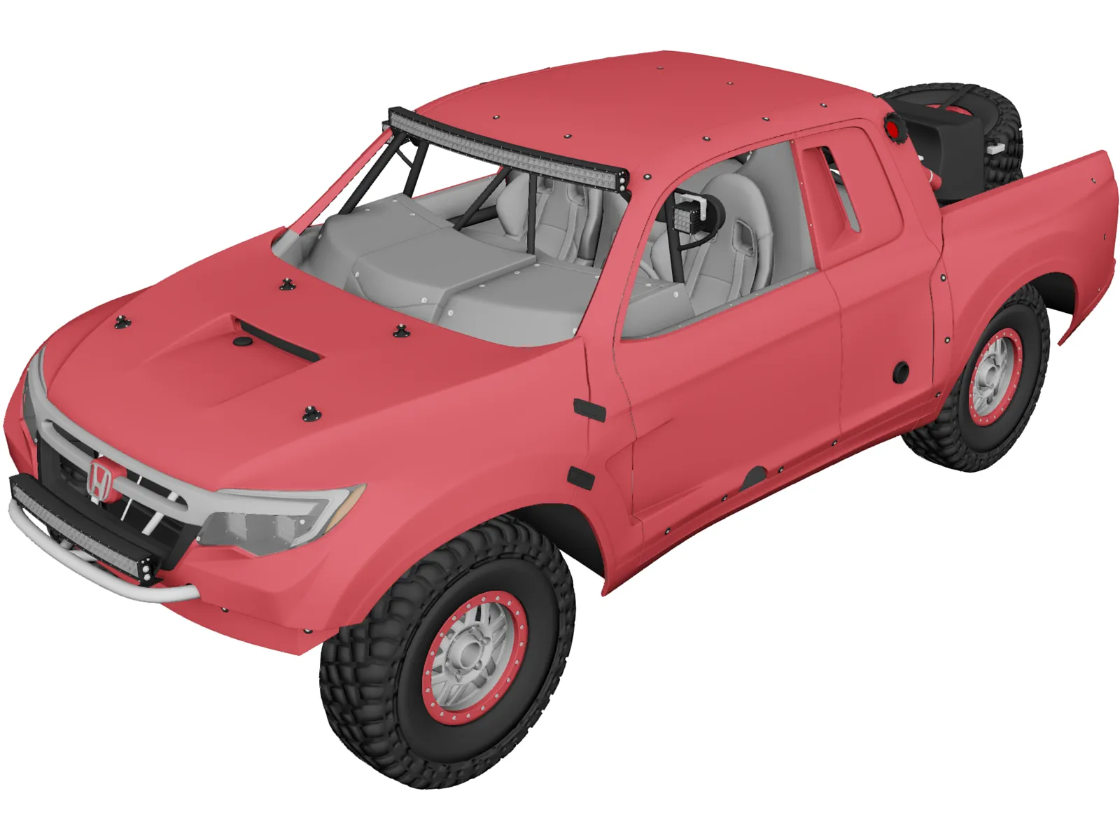 Honda Ridgeline Baja Race Truck (2016) 3D Model main preview