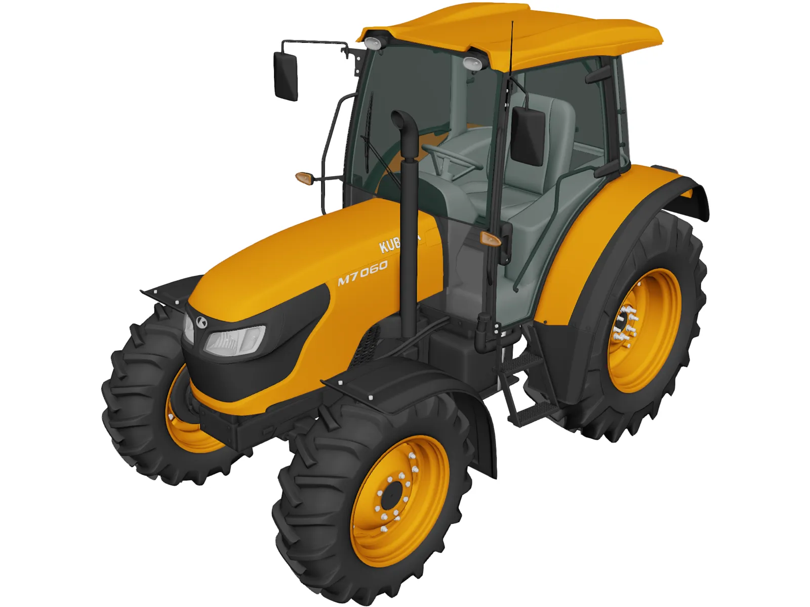 Kubota M7060 (2018) 3D Model main preview