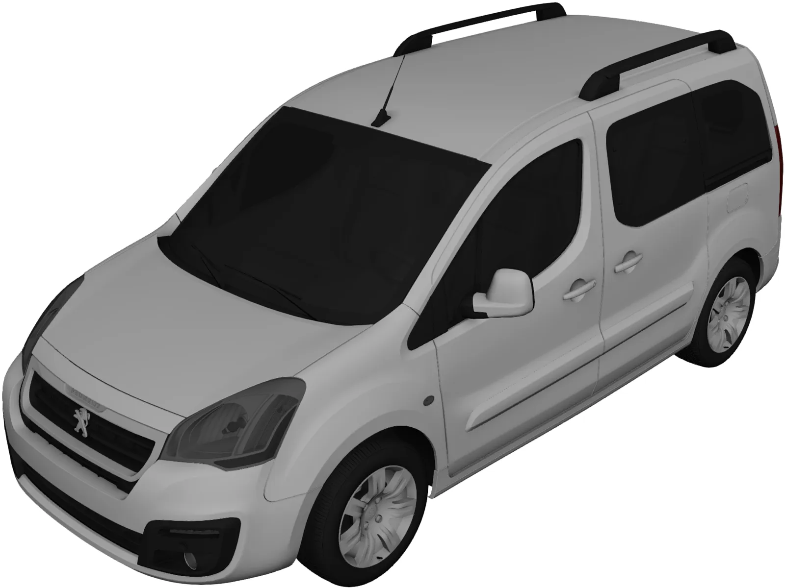 Peugeot Partner Tepee (2018) 3D Model main preview