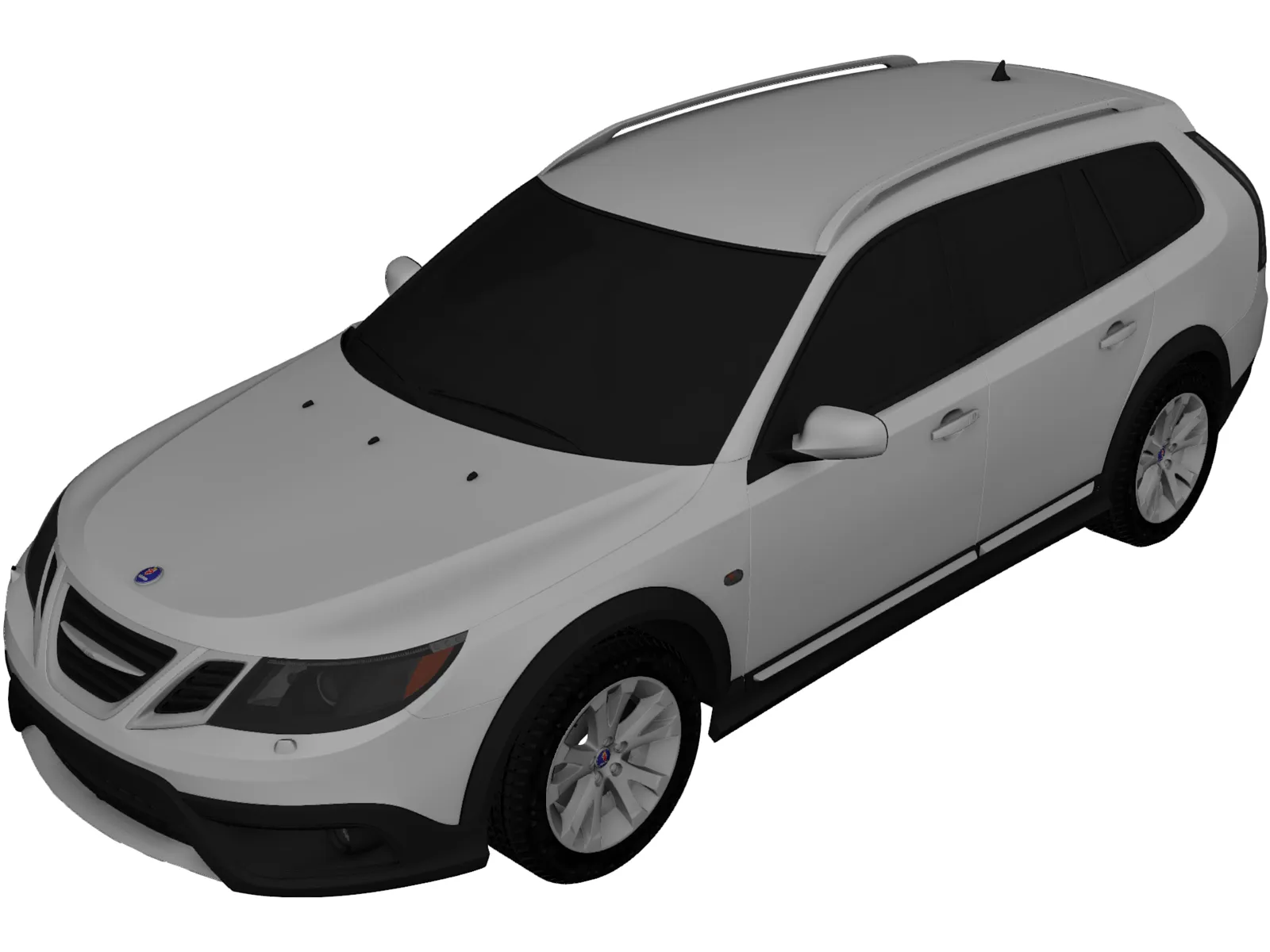 Saab 9-3X (2010) 3D Model main preview