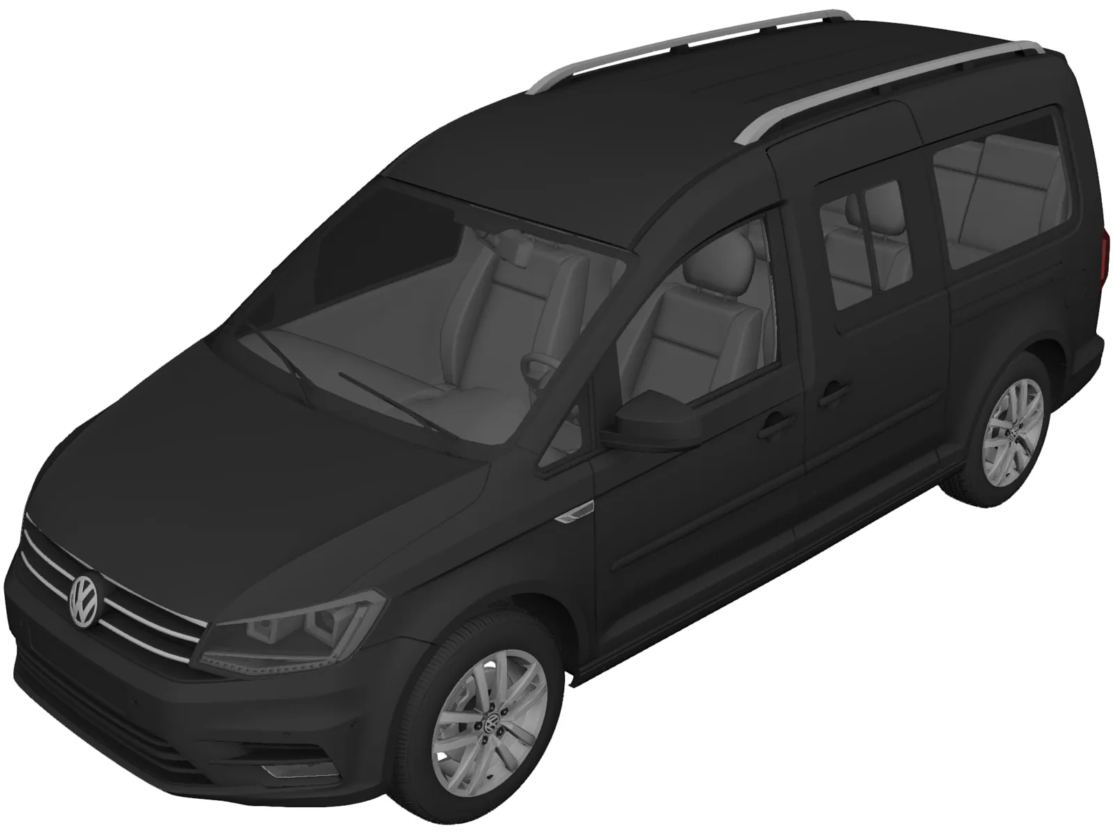 Volkswagen Caddy (2016) 3D Model main preview