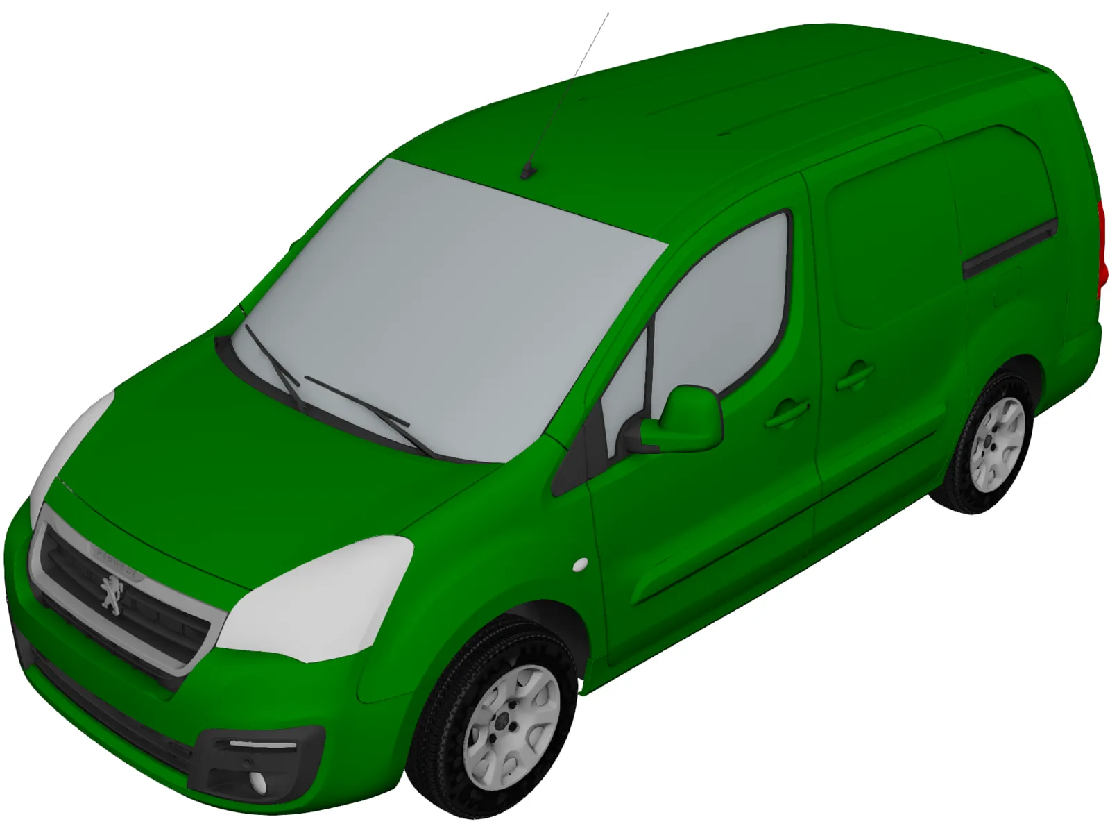 Peugeot Partner (2017) 3D Model main preview
