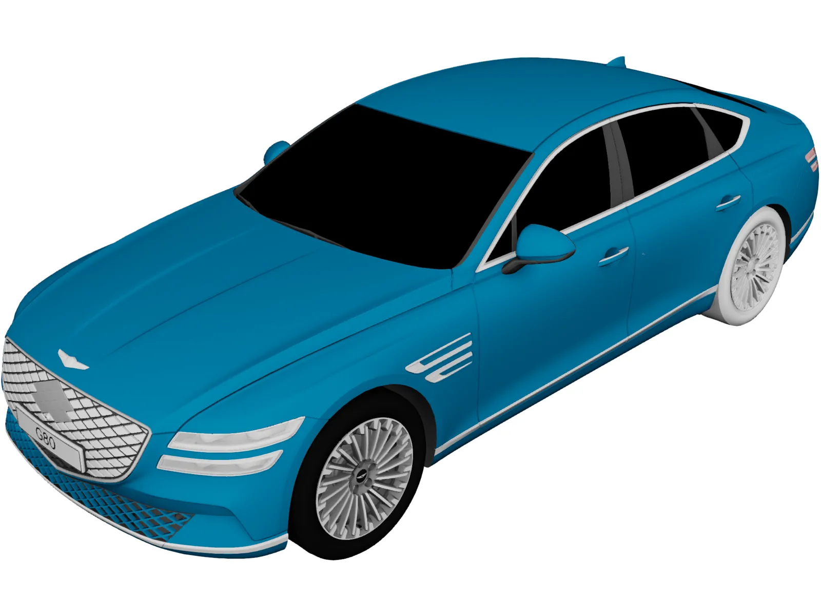 Hyundai Genesis G80 Electrified (2020) 3D Model main preview