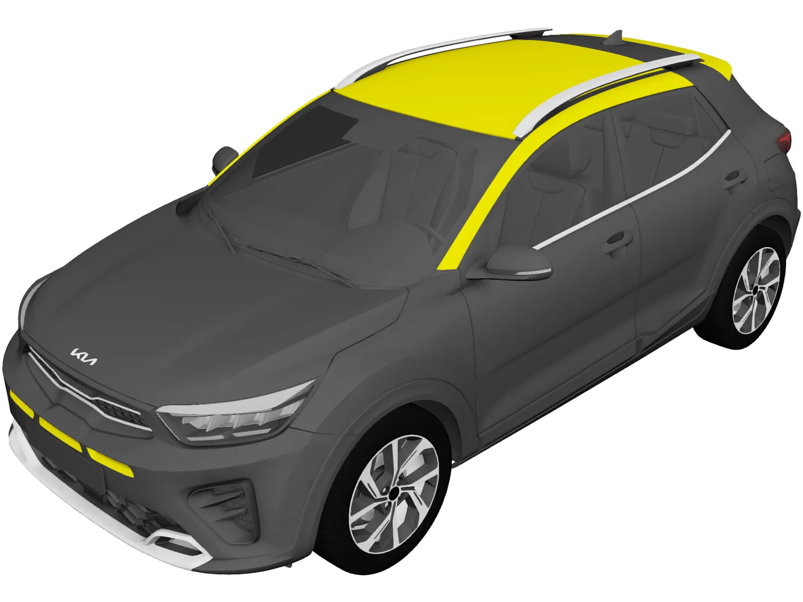 Kia Stonic GT-Line (2021) 3D Model main preview
