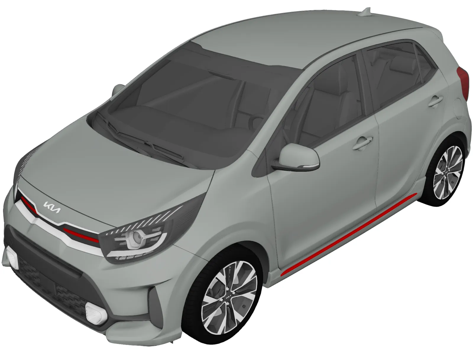 Kia Picanto GT line (2021) 3D Model main preview