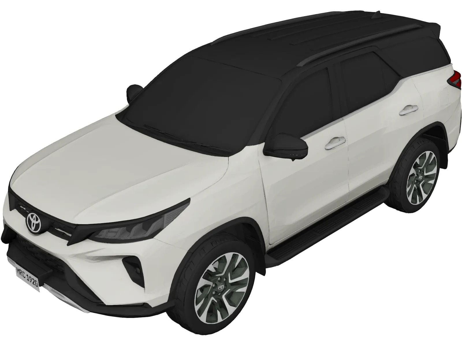 Toyota Fortuner (2020) 3D Model main preview