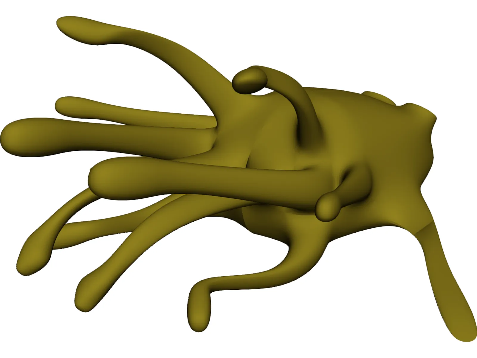 Extra Terrestial Fish 3D Model main preview