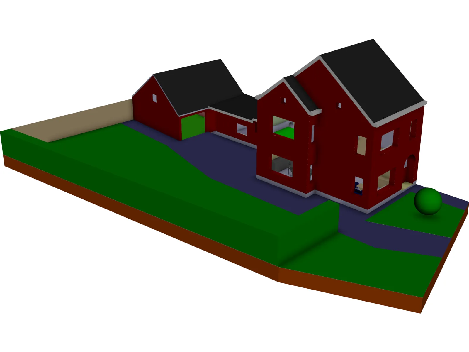 House 3D Model main preview