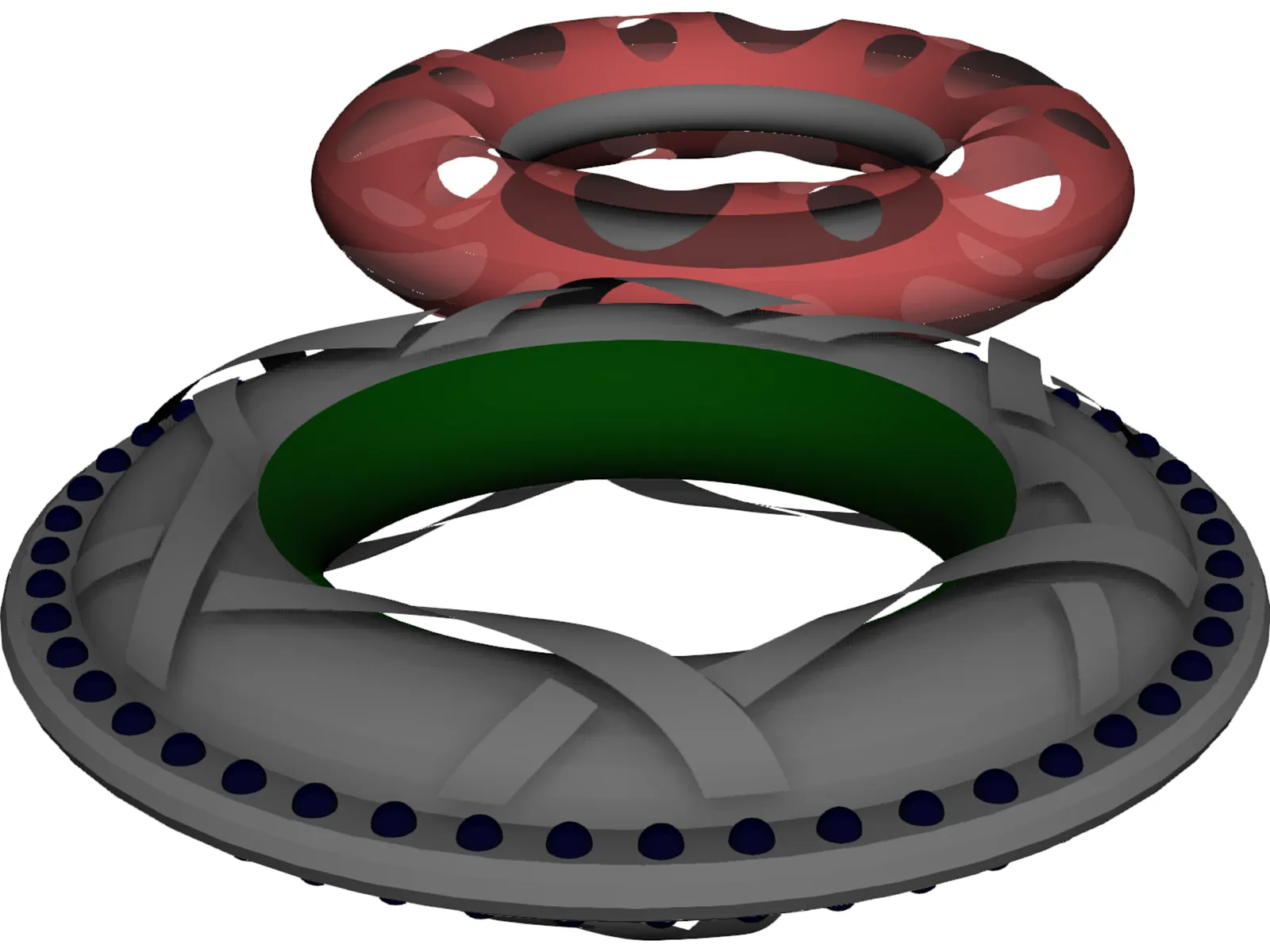Custom Jewelry Chain Links 3D Model main preview
