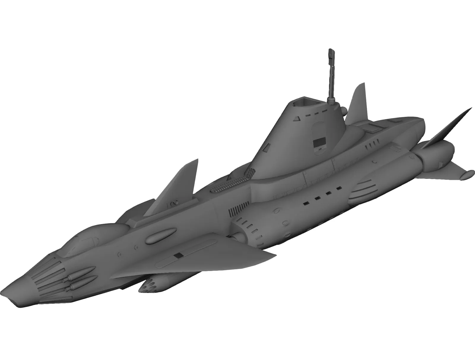 UFO Skydiver 3D Model main preview