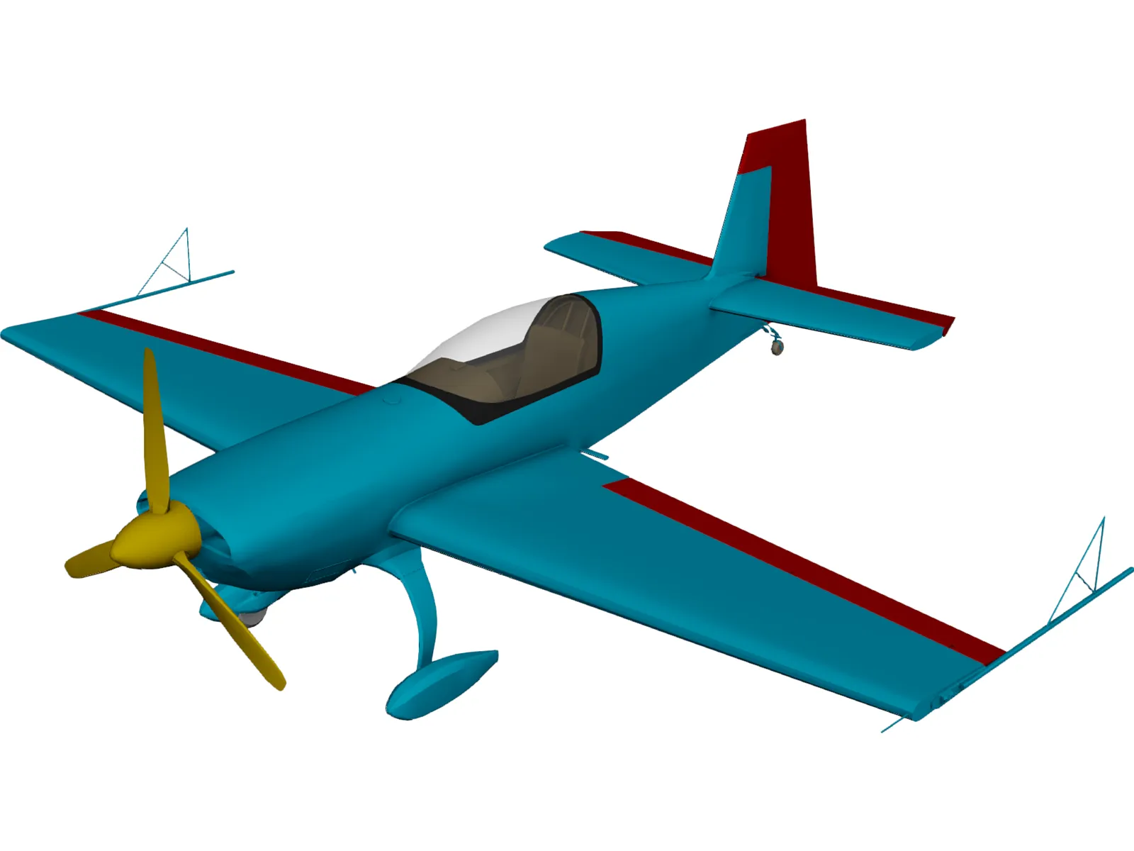 Extra 300L 3D Model main preview
