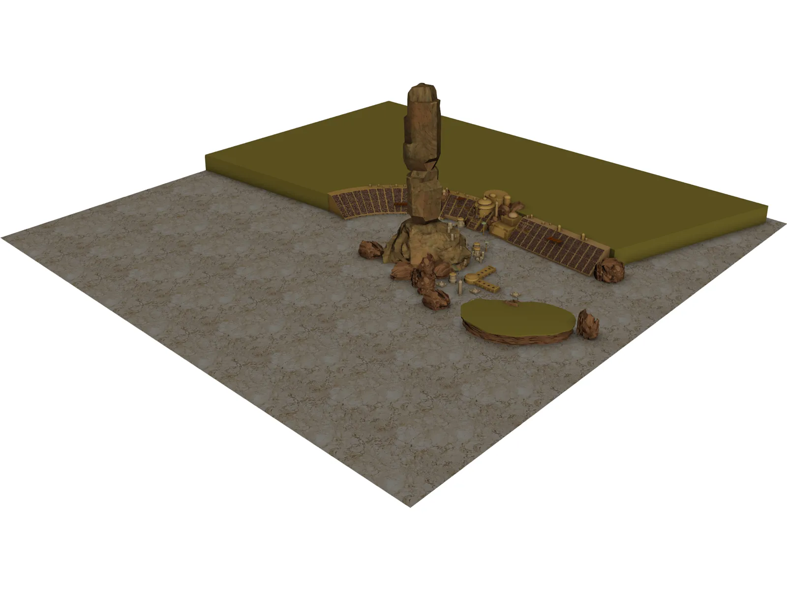Star Wars Arena 3D Model main preview
