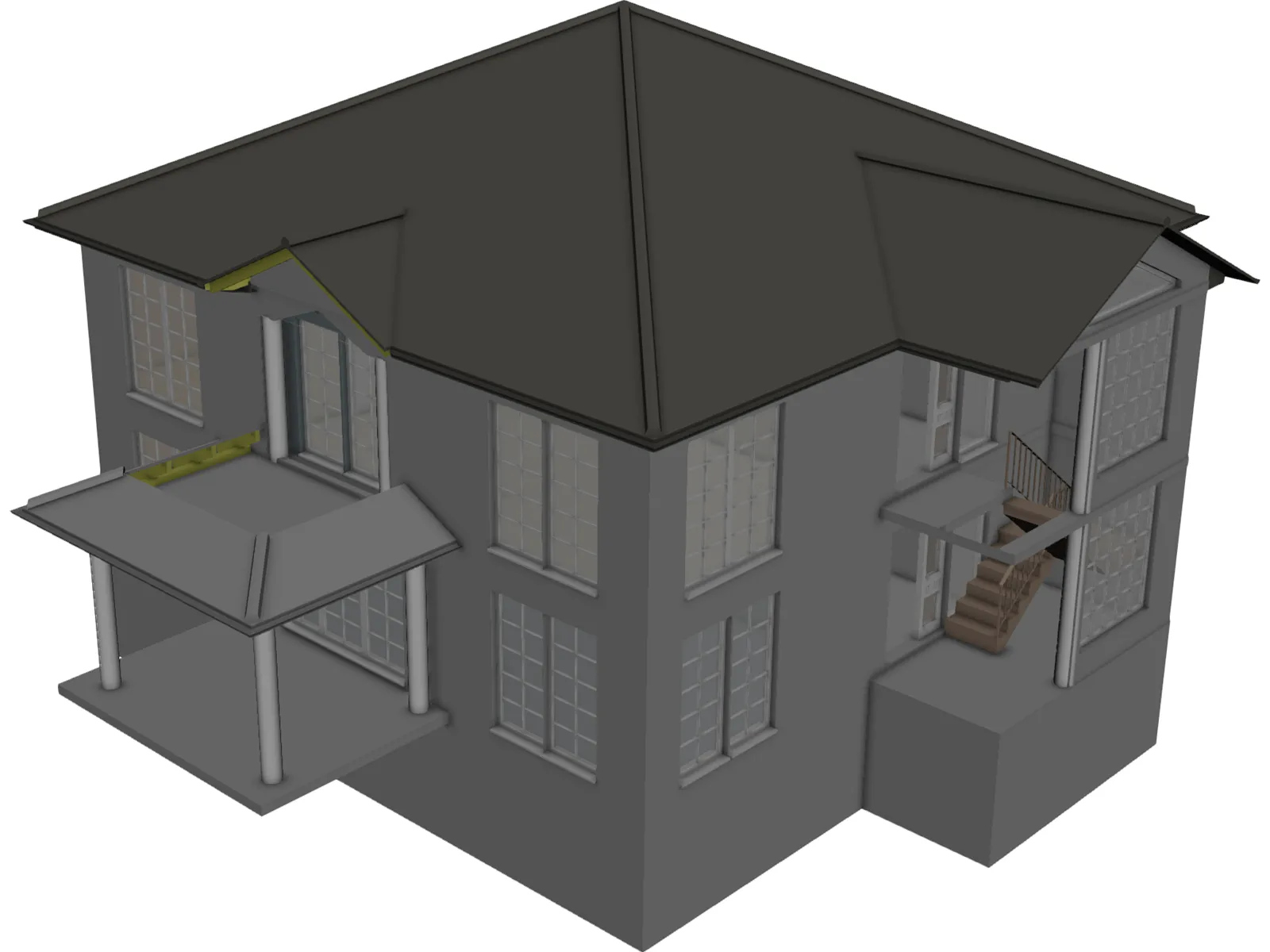 House 3D Model main preview