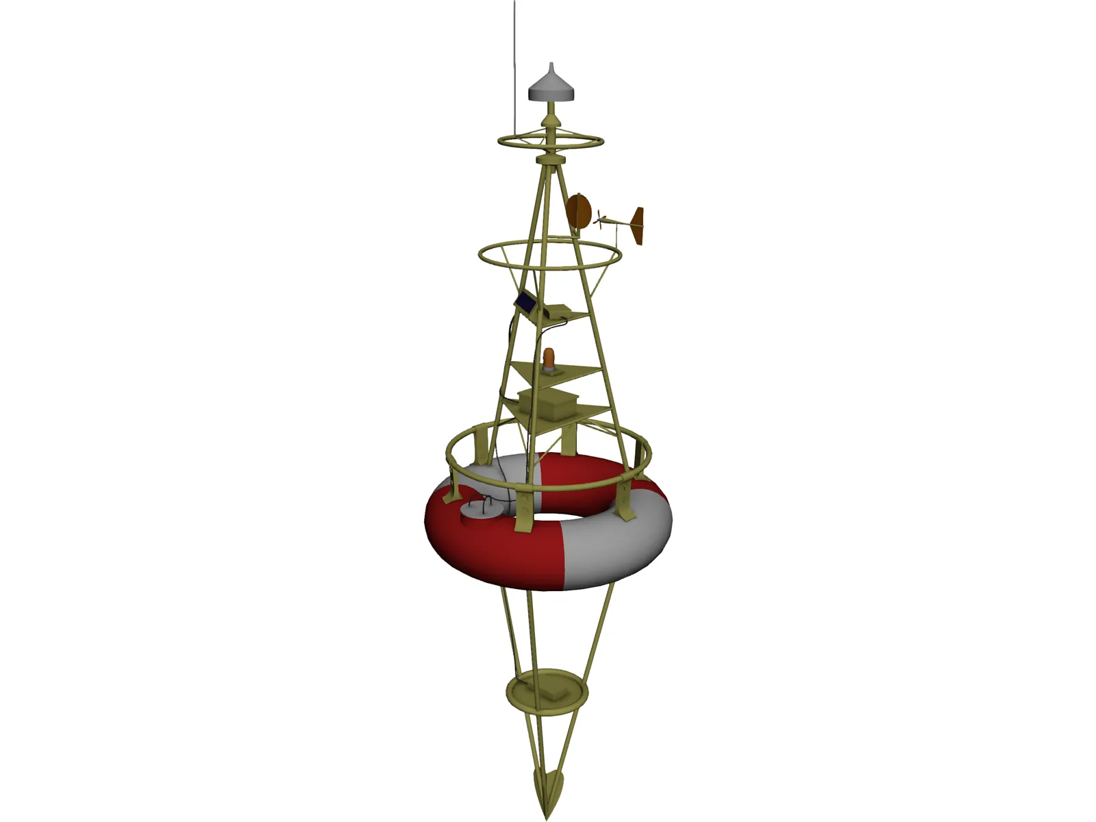 Harbor Buoy 3D Model main preview