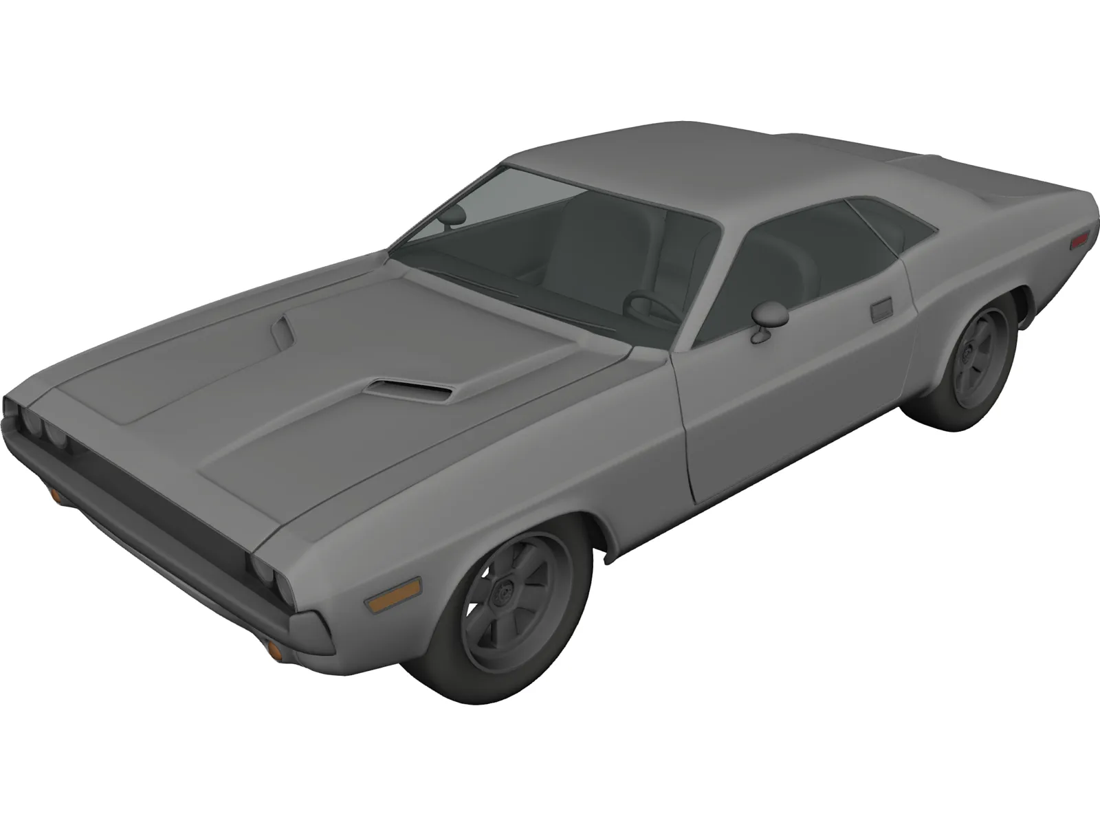 Dodge Challenger 3D Model main preview