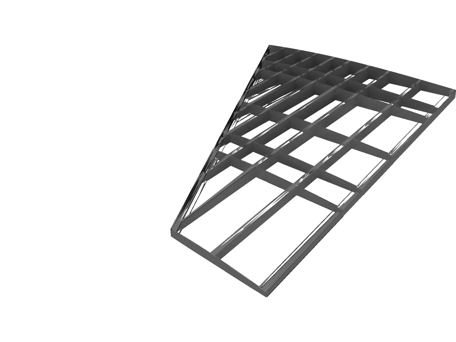 F-16 Wing Structure 3D Model main preview