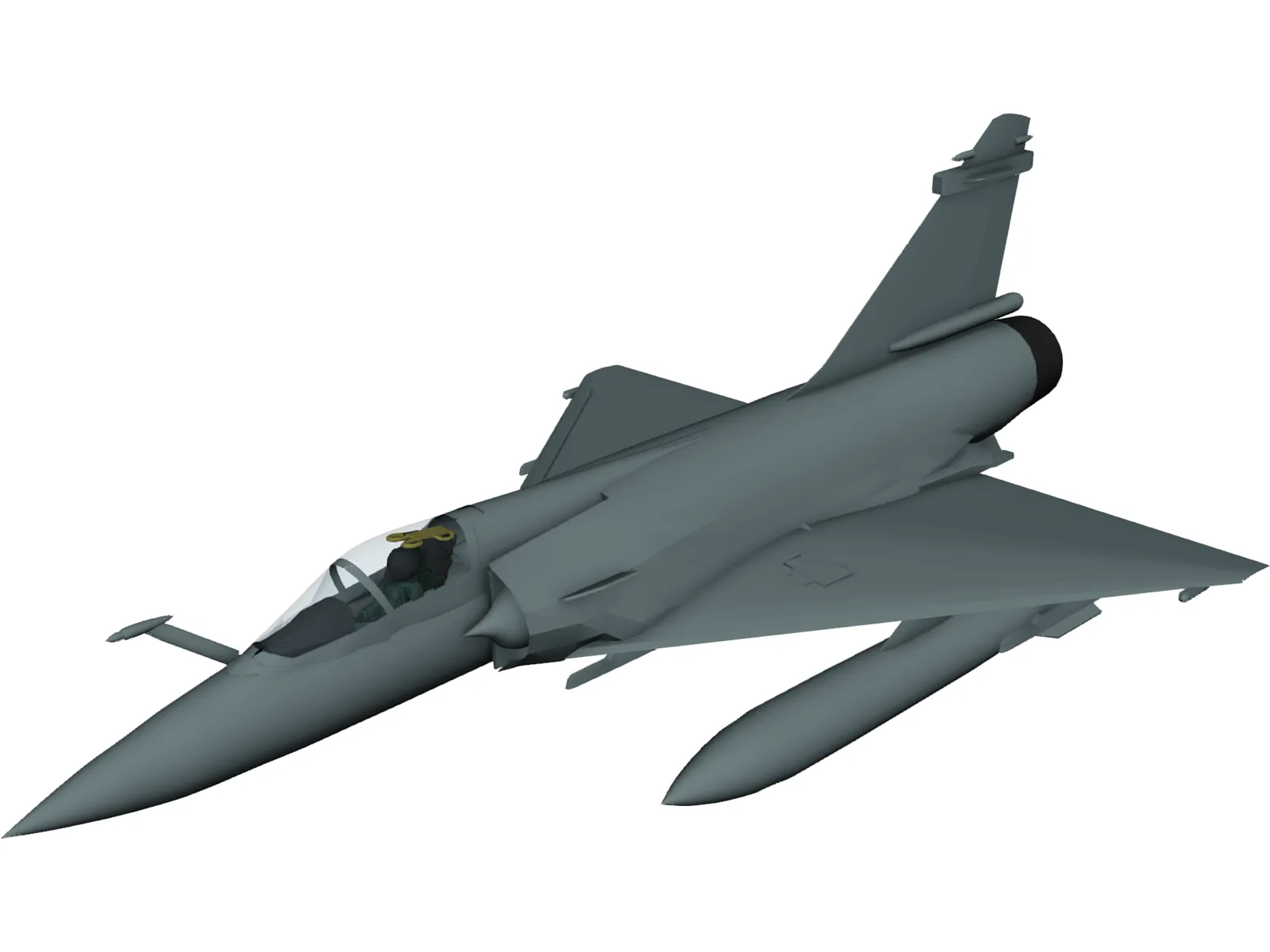 Dassault Mirage 2000-5 3D Model main preview