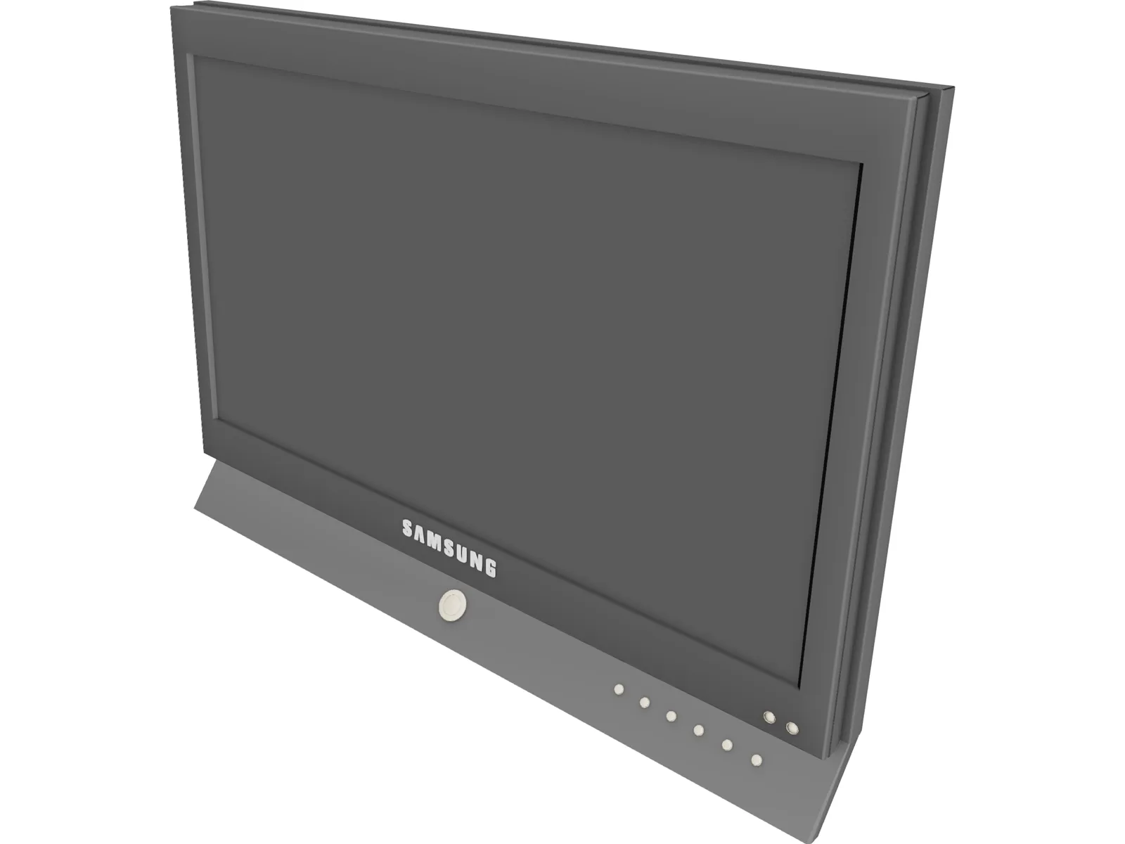 Samsung LCD TV 3D Model main preview