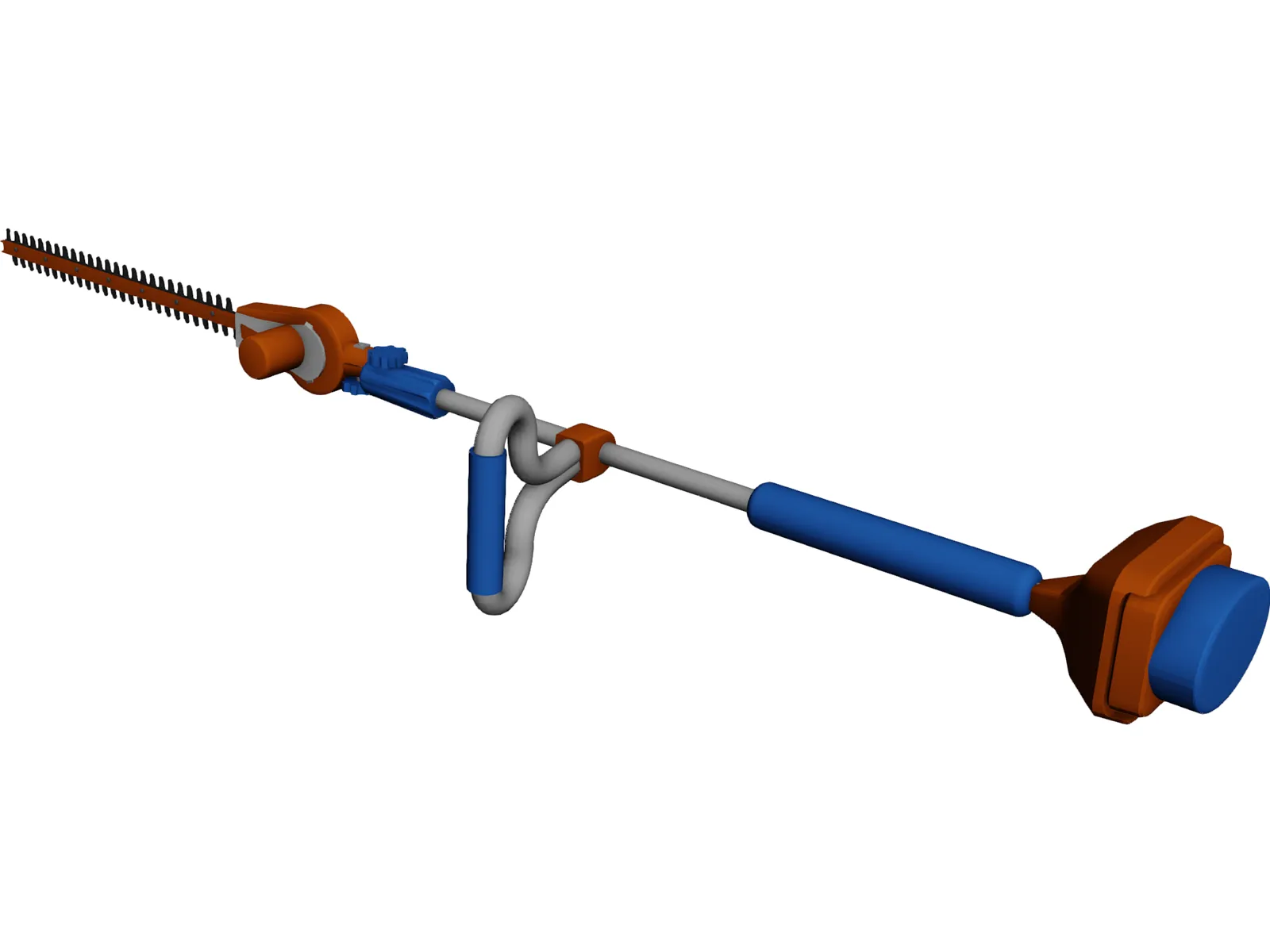 Portable Hedge Trimmer 3D Model main preview