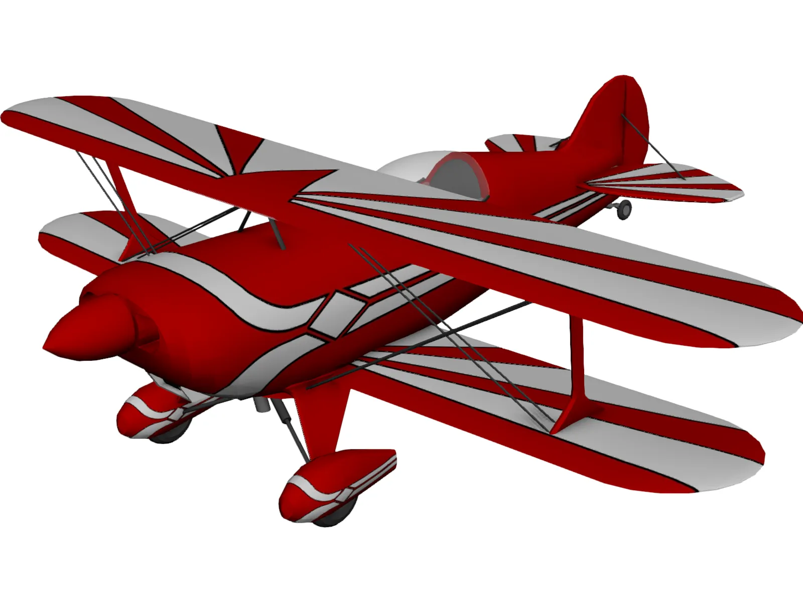 Pitts Special 3D Model main preview