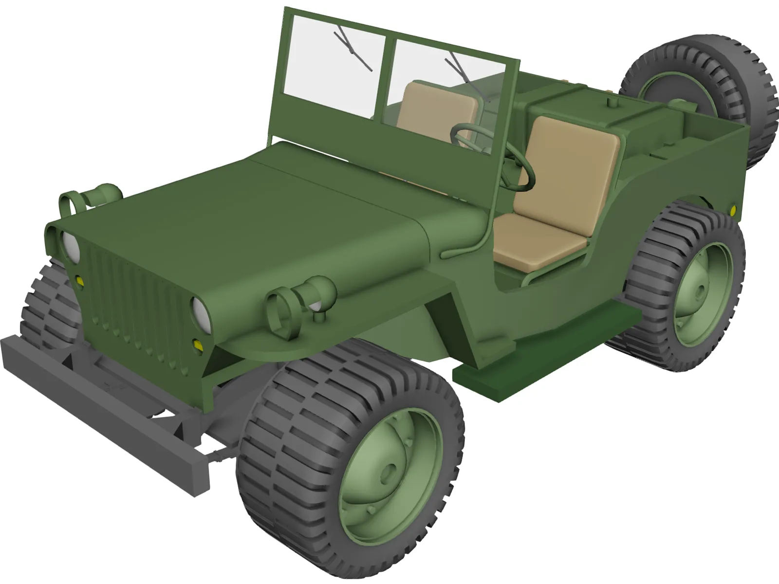 Jeep 3D Model main preview