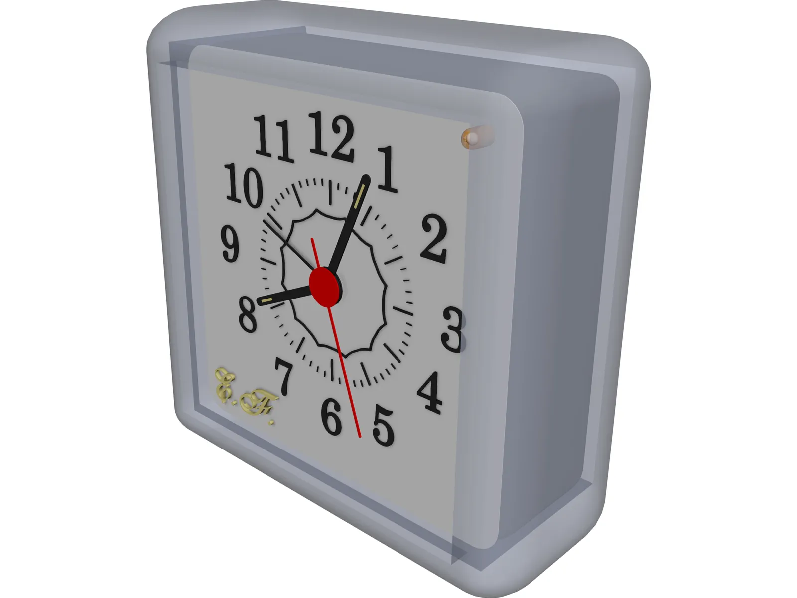 Alarm Clock 3D Model main preview