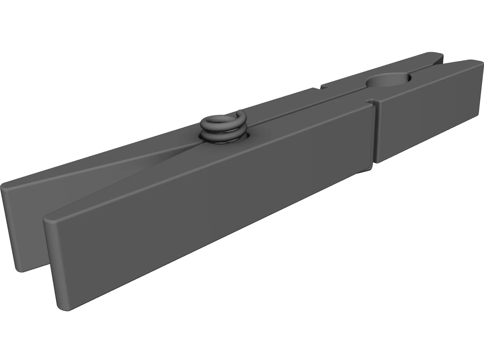 Clothes Pin 3D Model main preview