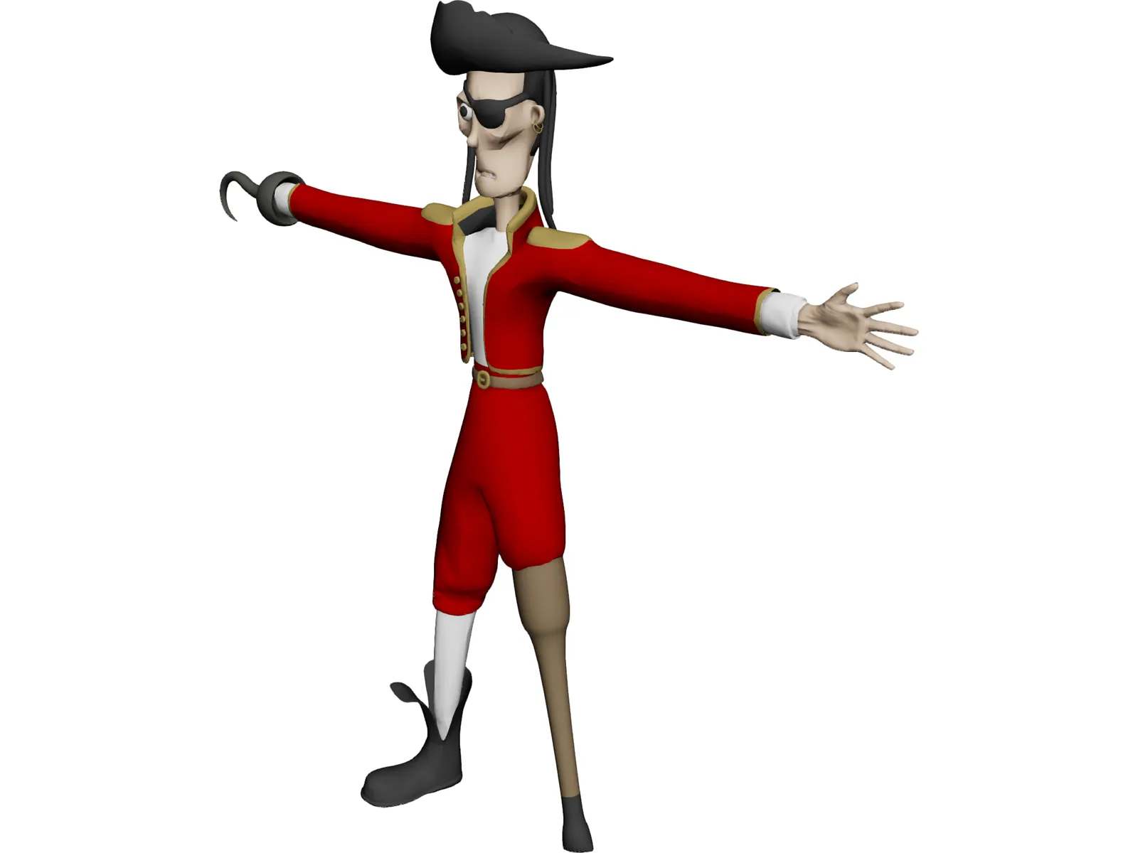 Pirate 3D Model main preview