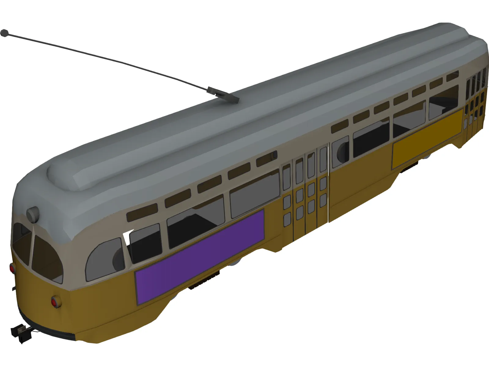 Train Car 3D Model main preview