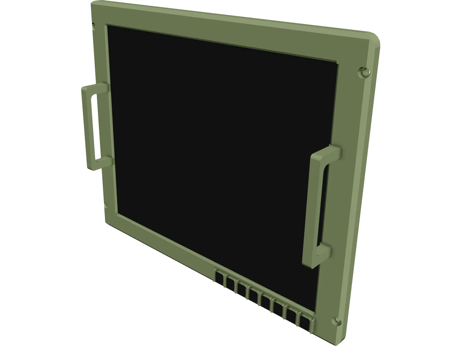 Barco Ruggedised Display 19 Inch 3D Model main preview