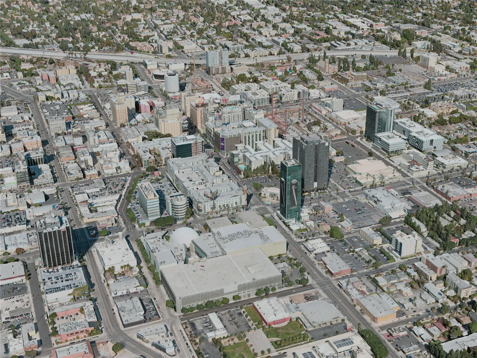 Hollywood City, USA (2021) 3D Model main preview
