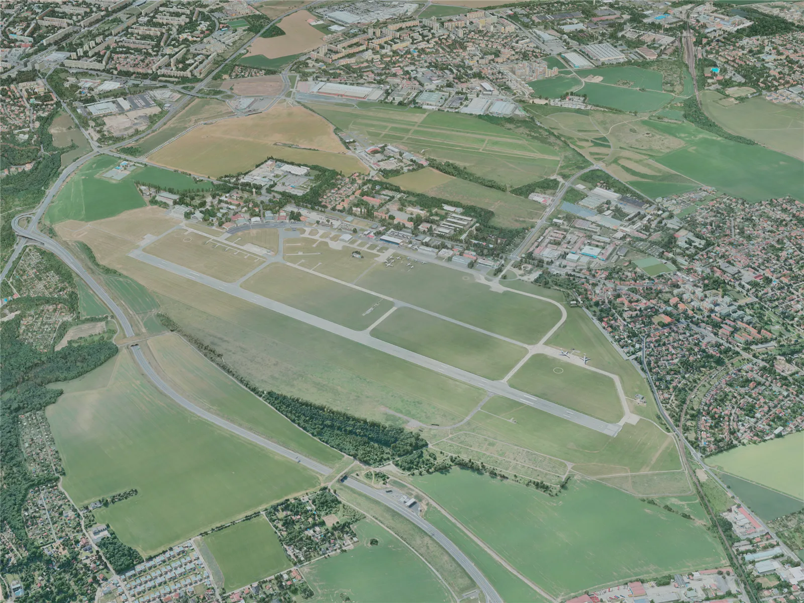 Praha-Kbely Airport, Czechia (2021) 3D Model main preview