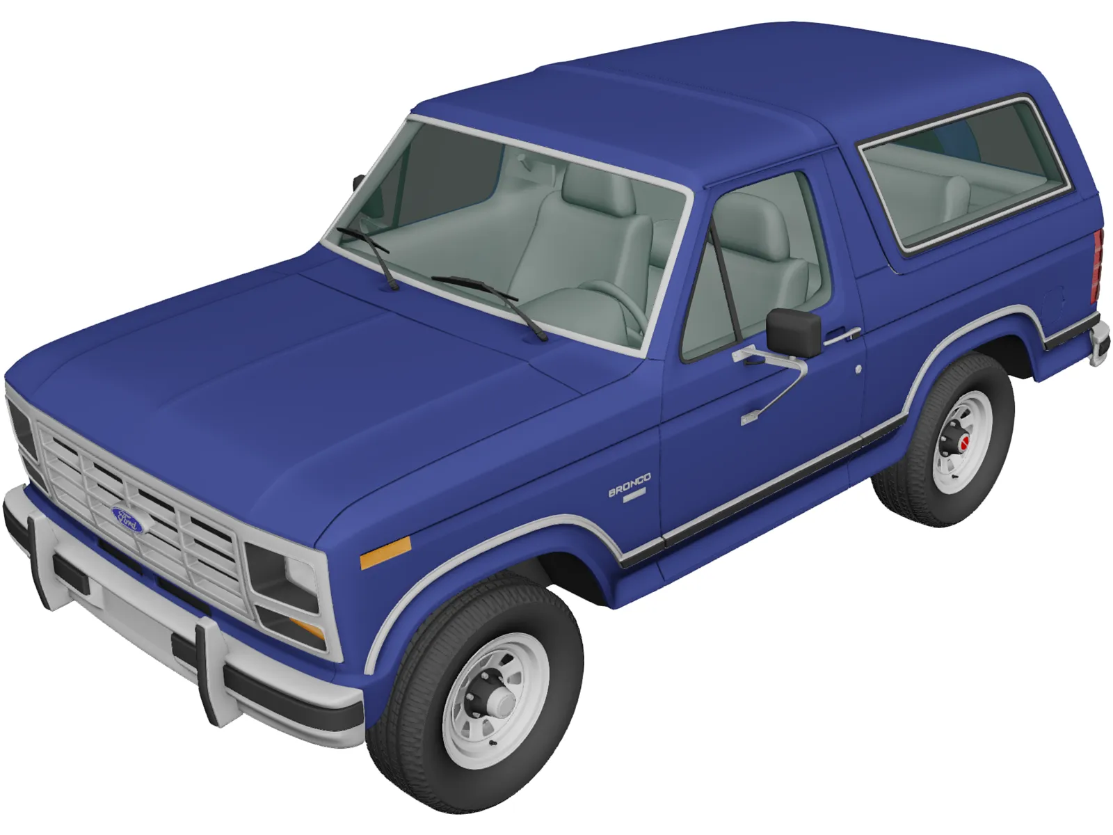 Ford Bronco (1982) 3D Model main preview