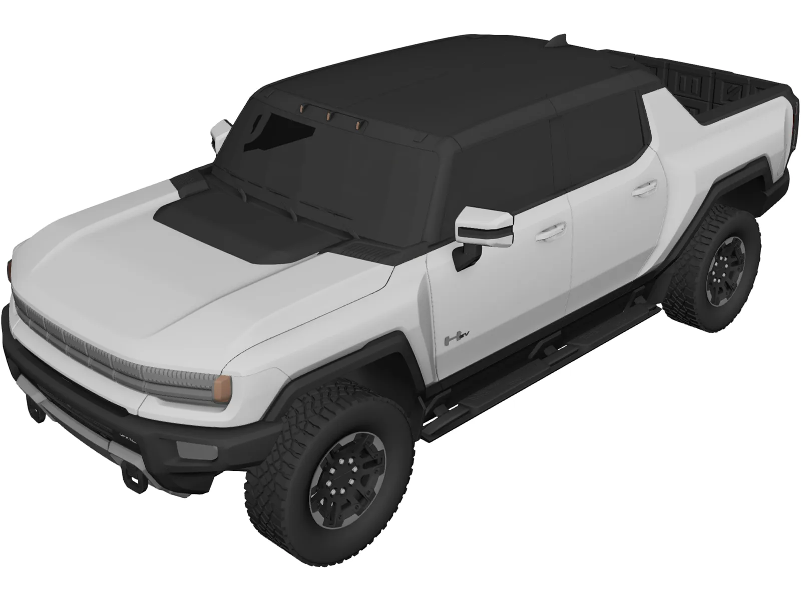 GMC Hummer EV (2022) 3D Model main preview
