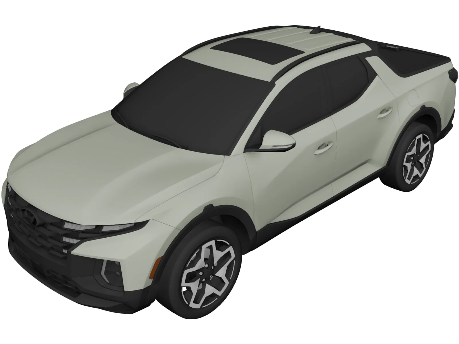 Hyundai Santa Cruz (2022) 3D Model main preview