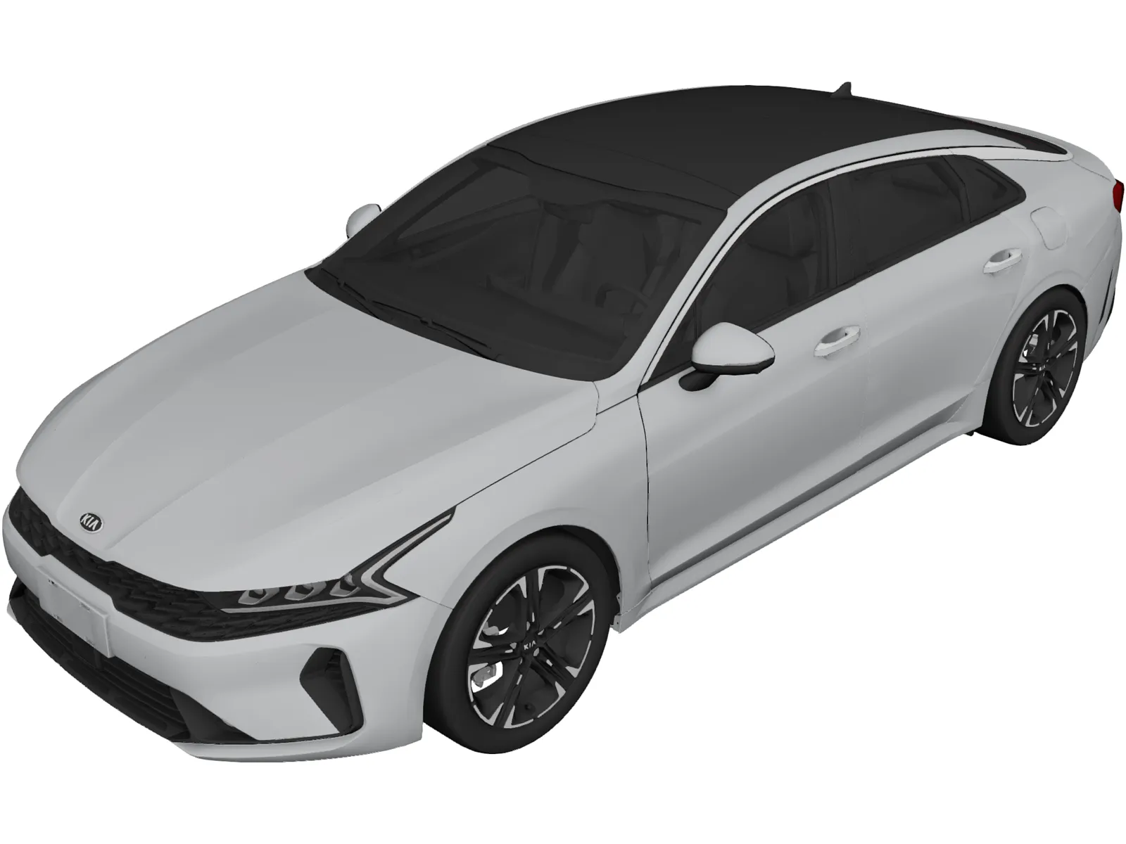 Kia K5 GT-Line CN (2021) 3D Model main preview