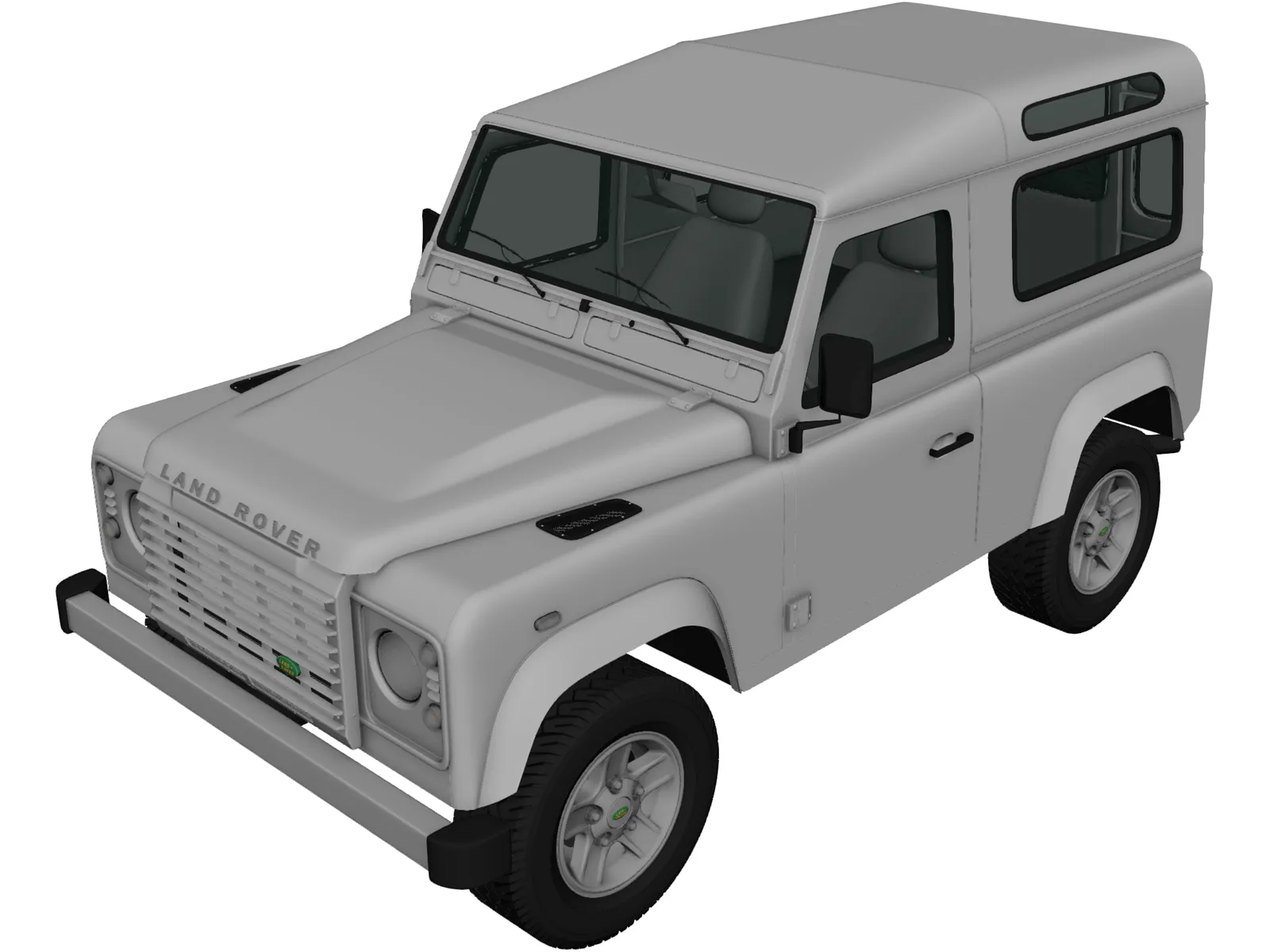 Land Rover Defender 90 (2011) 3D Model main preview