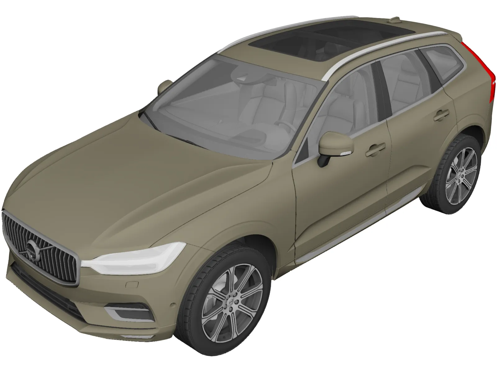 Volvo XC60 (2018) 3D Model main preview