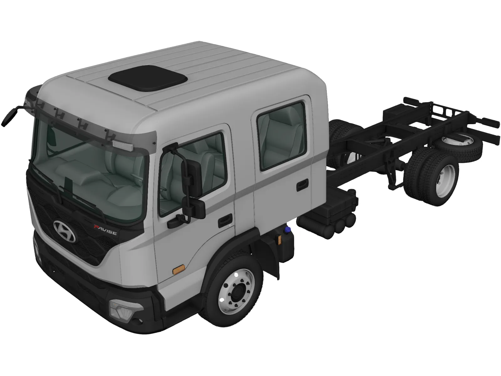 Hyundai Pavise DoubleCab (2019) 3D Model main preview