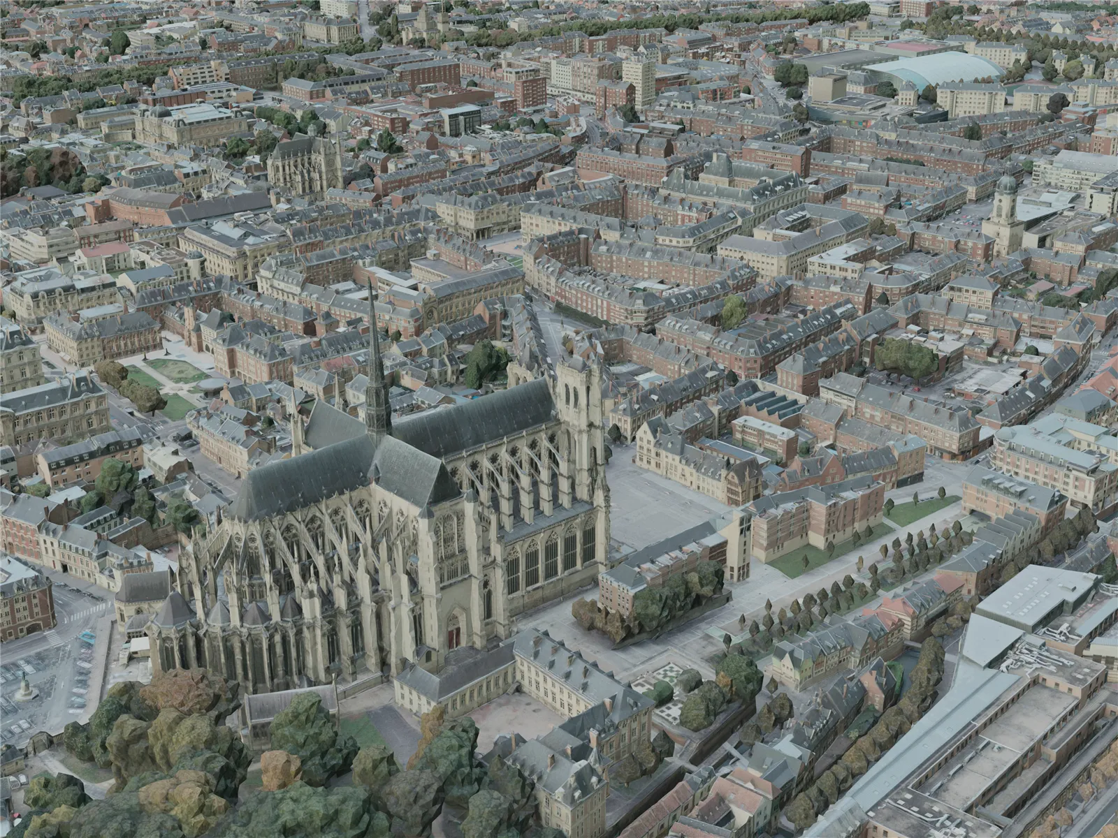Amiens City, France (2021) 3D Model main preview